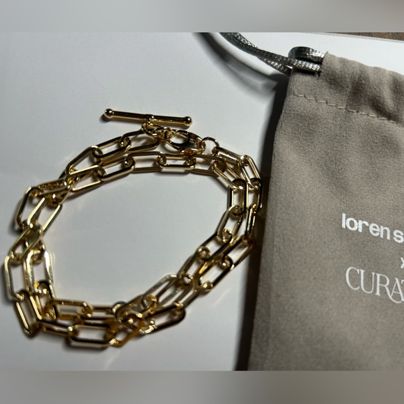 NEW MSRP $200 Loren Stewart X Curateur Double Wrap Chain Link Toggle Bracelet - Picture 10 of 11